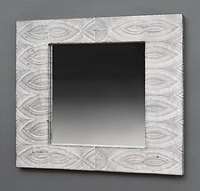 Flame Mirror by Douglas W. Jones and Kim Kulow-Jones (Wood Mirror)