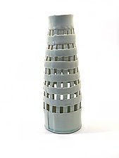 Lattice Vase in Celadon by Matthew A. Yanchuk (Ceramic Vase)