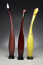 La Brezza - Summer Breeze in Opaque Colors by Victor Chiarizia (Art Glass Sculpture)