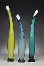 La Brezza - Summer Breeze in Opaque Colors by Victor Chiarizia (Art Glass Sculpture)