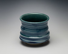 Seascape Tea Bowl 4 by Carol Green (Ceramic Drinkware)