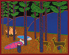 Jack Pine Camp by Charles Munch (Giclee Print)
