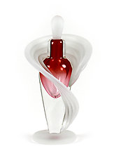 Cloak Perfume Bottle by Thomas Kelly (Art Glass Perfume Bottle)