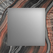 Square Gray Brown Mirror by Grant-Noren (Wood Mirror)