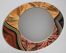Vienna Asymmetrical Mirror by Grant-Noren (Wood Mirror)
