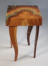 Burl Vine Side Table by Ingela Noren and Daniel  Grant (Wood Side Table)
