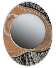 Fjord by Ingela Noren and Daniel  Grant (Wood Mirror)