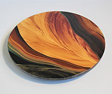 Golden Wedge Lazy Susan by Grant-Noren (Wood Serving Piece)