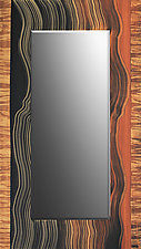 Burl Tiger Edge Mirror by Grant-Noren (Wood Mirror)