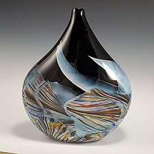 Transformation Pod Vessel by Mark Rosenbaum (Art Glass Sculpture)