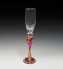 Champagne Glass by Mark Rosenbaum (Art Glass Drinkware)