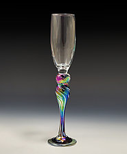 Champagne Glass by Mark Rosenbaum (Art Glass Drinkware)