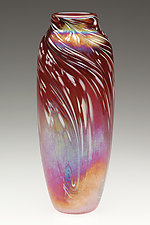 Powder Feather Vase by Mark Rosenbaum (Art Glass Vase)