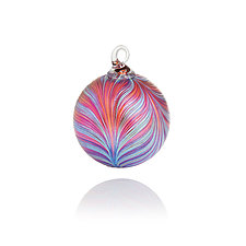 Peacock Feather by Corey Silverman (Art Glass Ornament)