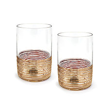 Concentric Tumblers by Corey Silverman (Art Glass Drinkware)