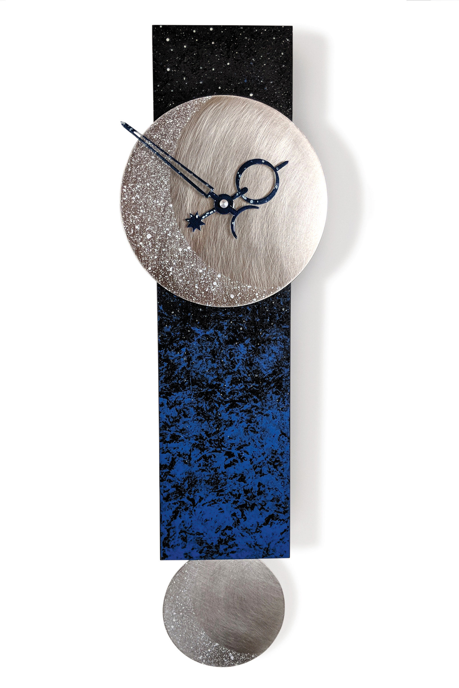 Promotie beweging Wederzijds Narrow Moon Pendulum Clock by Leonie Lacouette (Wood Clock) | Artful Home