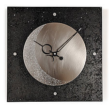 Eclipse Wall Clock by Leonie Lacouette (Wood Clock)