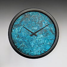 Verdigris Nate Wall Clock by Leonie Lacouette (Metal Clock)