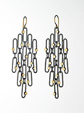Large Confetti Earrings by Heather Guidero (Gold & Silver Earrings)