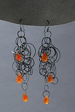 Silver Tangle Earrings by Heather Guidero (Silver & Stone Earrings)