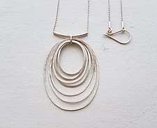 Large Ripple Necklace by Heather Guidero (Silver Necklace)
