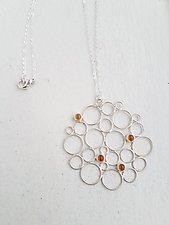 Citrine Bubble Necklace by Heather Guidero (Silver & Stone Necklace)