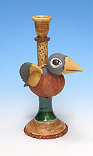 Robin Candlestick by Amy Goldstein-Rice (Ceramic Candleholder)
