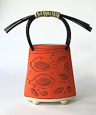 Falling Leaves by Susan Wills (Ceramic Basket)