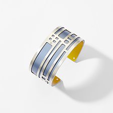 Small Chicago Cuff by Gogo Borgerding (Silver & Aluminum Bracelet)