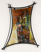 Erupting Patterns by Nina Cambron (Art Glass Wall Sculpture)