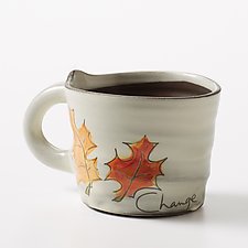 Falling Leaves Mug by Noelle VanHendrick and Eric Hendrick (Ceramic Mug)