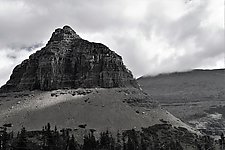 Bluff at Glacier by Joni Purk (Black & White Photograph)