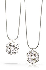 Small Geometry Pendant by Jennifer Chin (Silver Necklace)