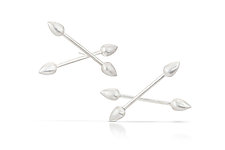 Arrow Studs by Jennifer Chin (Silver Earrings)