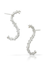 Lamprey Earrings by Jennifer Chin (Silver Earrings)