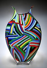 Bauhaus Foglio by David Patchen (Art Glass Sculpture)