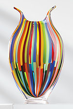 Mixed Cane Foglio by David Patchen (Art Glass Sculpture)