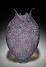 Hyacinth and Emerald Foglio by David Patchen (Art Glass Vessel)