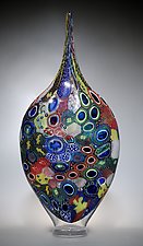 Mixed Murrini Resistenza by David Patchen (Art Glass Sculpture)