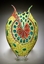 Sunflower Foglio by David Patchen (Art Glass Vessel)