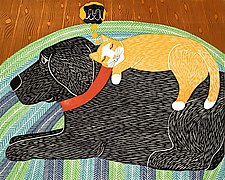 Catnap by Stephen Huneck (Giclee Print)