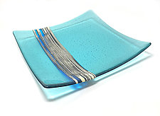 Entwined Platter by Sarinda Jones (Art Glass Platter)