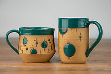 Cosmic Mugs by Hannie Goldgewicht (Ceramic Mug)