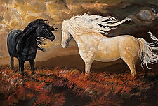 Against the Wind by Ritch Gaiti (Oil Painting)