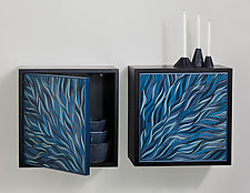 Waterfront Wall Cabinets by Kevin Irvin (Wood Cabinet)