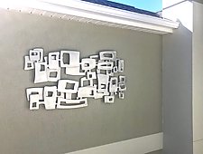 Freeform Squares by Cherie Haney (Metal Wall Sculpture)