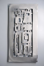 Modern Squares Wall Tile by Cherie Haney (Metal Wall Sculpture)
