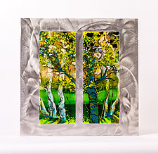 Surround Us All by Alice Benvie Gebhart (Art Glass Wall Sculpture)