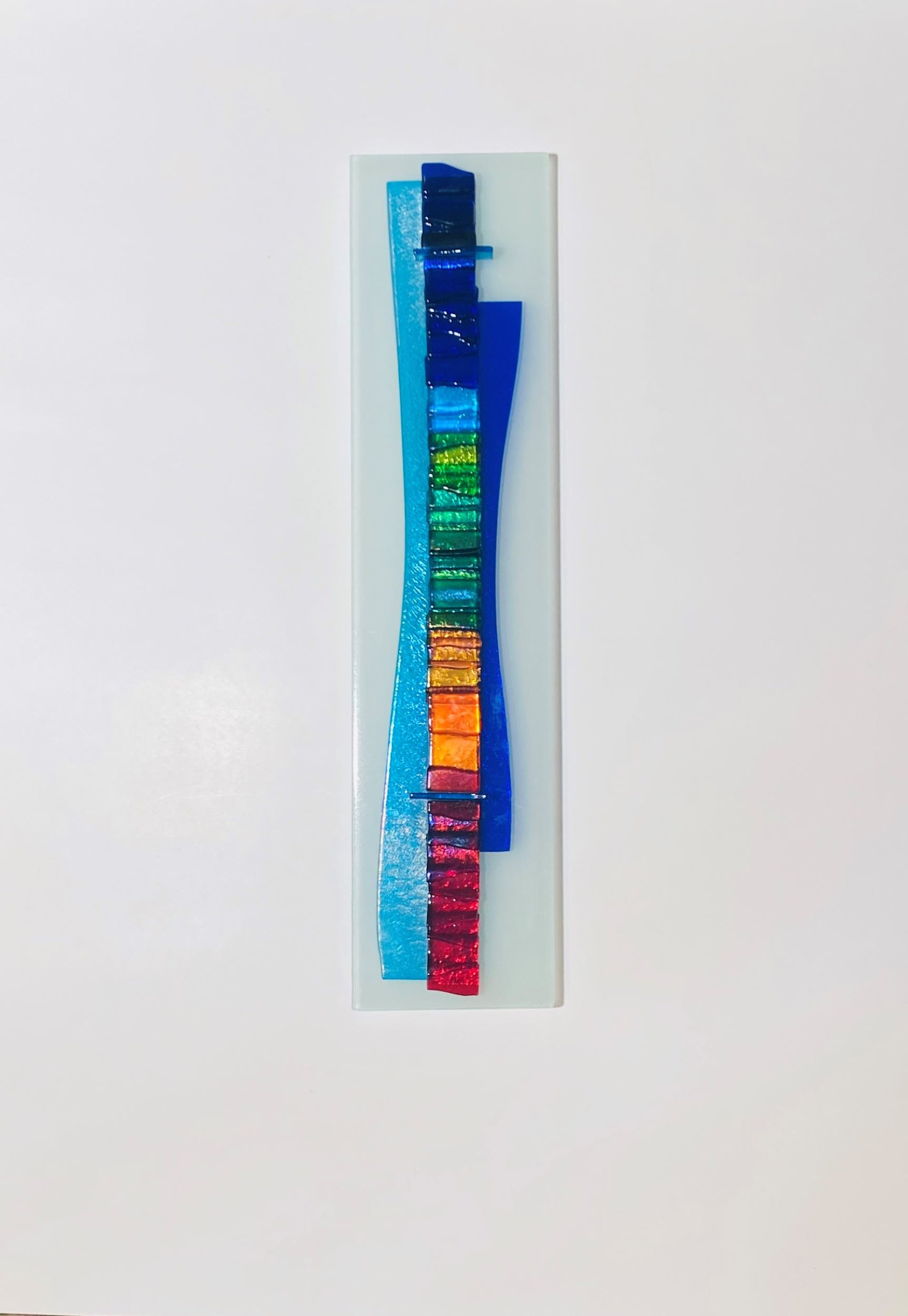 Rainbow Waterfall I by Alicia Kelemen (Art Glass Wall