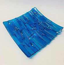 Turquoise Refuge I by Alicia Kelemen (Art Glass Platter)